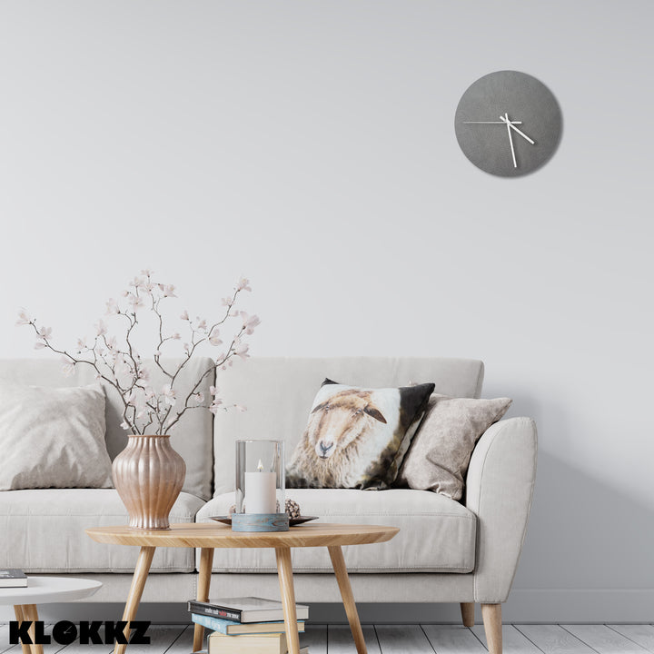 Wanduhr – Nate - Grau