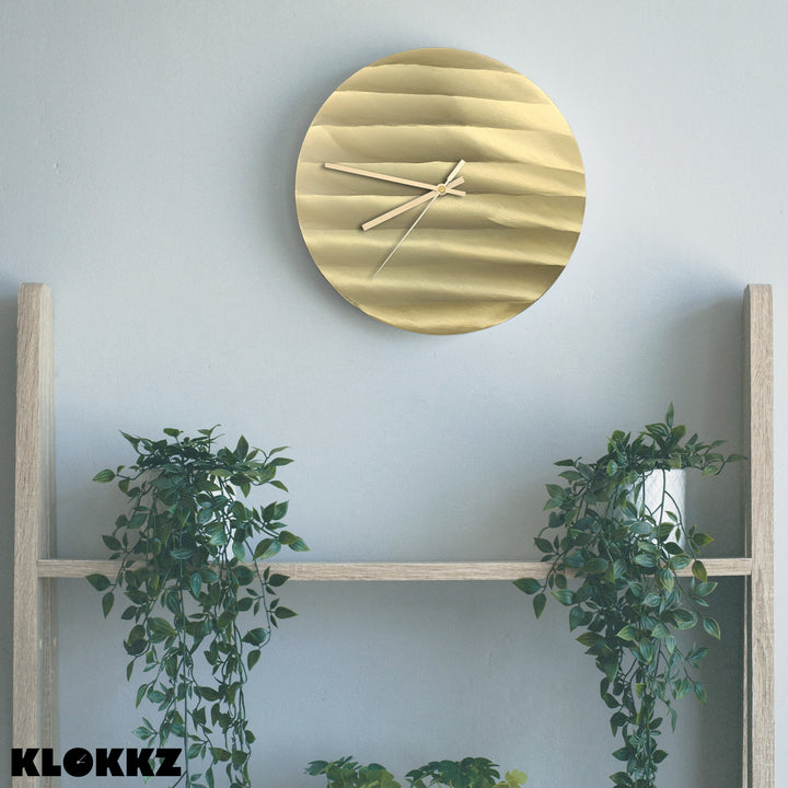 Wanduhr – Waves - Messing